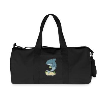 Tasse de requin - Sac de sport en toile recyclée Stanley/Stella - noir - Devant