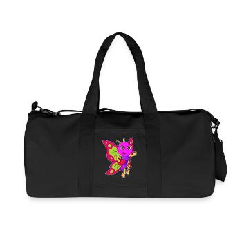 Pomme papillon - Sac de sport en toile recyclée Stanley/Stella - noir - Devant