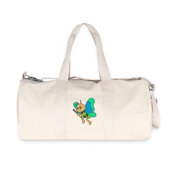 Batte de baseball Butterfly - Sac de sport en toile recyclée Stanley/Stella - blanc naturel - Devant