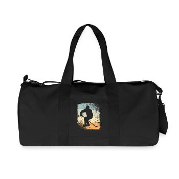 Hockey sur glace - Sac de sport en toile recyclée Stanley/Stella - noir - Devant
