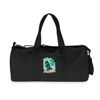 7. Geburtstag Junge Ninja Grün - Recycelte Canvas-Sporttasche von Stanley/Stella - Schwarz - Vorne