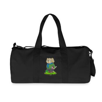 Dog Teacher Book School - Recycled Canvas Sports Bag by Stanley/Stella - black - Front
