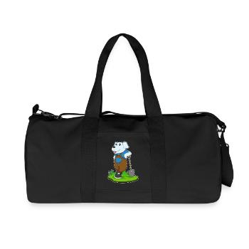 Jardin de la pelle Dog Gardener - Sac de sport en toile recyclée Stanley/Stella - noir - Devant