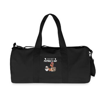 Fête des Pères - Premier cadeau de la fête des Pères - Sac de sport en toile recyclée Stanley/Stella - noir - Devant