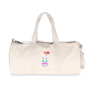 süßes Osterbunny mit Liebesbotschaft - Recycelte Canvas-Sporttasche von Stanley/Stella - Naturweiß - Vorne