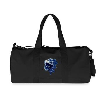 Greif in blue white Rostock - Recycled Canvas Sports Bag by Stanley/Stella - black - Front
