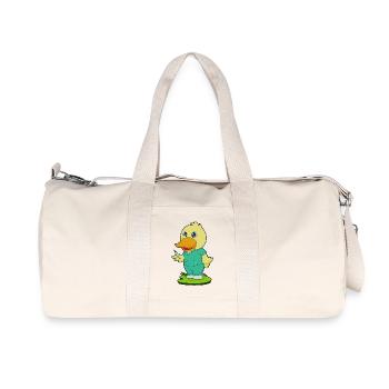 Duck Nurse Nursing Everyday Life - Recycled Canvas Sports Bag by Stanley/Stella - natural - Front