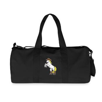 Bottes de cowboy cheval - Sac de sport en toile recyclée Stanley/Stella - noir - Devant