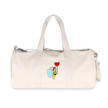 Mariage en ballon Bee Bride - Sac de sport en toile recyclée Stanley/Stella - blanc naturel - Devant