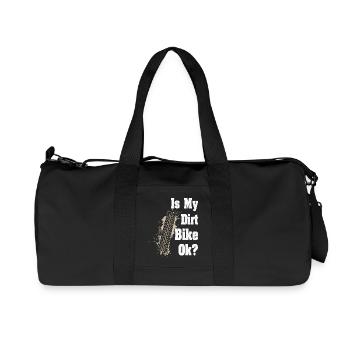 Is my Dirt bike Ok Road Biker - Recycelte Canvas-Sporttasche von Stanley/Stella - Schwarz - Vorne