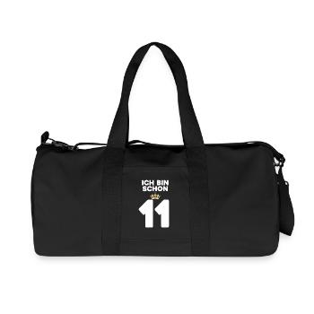 11. Geburtstag Geschenk - 11 Jahre mit Krone - Recycelte Canvas-Sporttasche von Stanley/Stella - Schwarz - Vorne