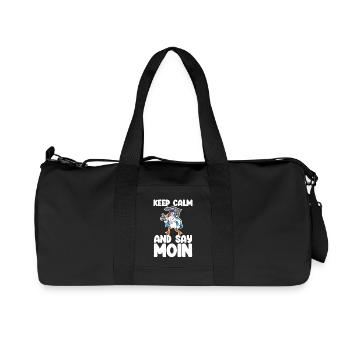 Mer du Nord Lune Bas allemand - Sac de sport en toile recyclée Stanley/Stella - noir - Devant