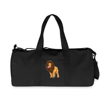 Viande de lion - Sac de sport en toile recyclée Stanley/Stella - noir - Devant