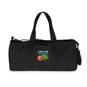 Padel Id Rather Be Playing Padel Tennis - Recycled Canvas Sports Bag by Stanley/Stella - black - Front