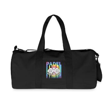 Padel Tennis Colorful - Recycled Canvas Sports Bag by Stanley/Stella - black - Front
