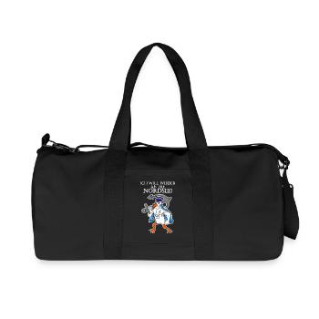 Nordsee Spruch - Recycelte Canvas-Sporttasche von Stanley/Stella - Schwarz - Vorne