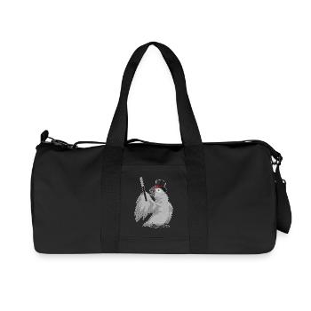 Baguette magique perroquet - Sac de sport en toile recyclée Stanley/Stella - noir - Devant