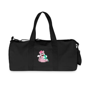 Cat ball of wool - Recycled Canvas Sports Bag by Stanley/Stella - black - Front