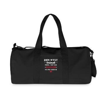 Maman n'a pas cherché Cadeau Humour - Sac de sport en toile recyclée Stanley/Stella - noir - Devant