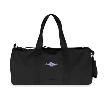 Purple Flower Flower Petal - Recycled Canvas Sports Bag by Stanley/Stella - black - Front