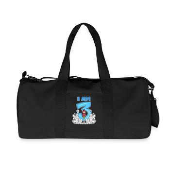 3 Birthday Boy Astronaut - three years - Recycled Canvas Sports Bag by Stanley/Stella - black - Front