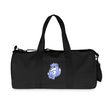 Wolf Familie - Wolf mit Baby - Recycelte Canvas-Sporttasche von Stanley/Stella - Schwarz - Vorne