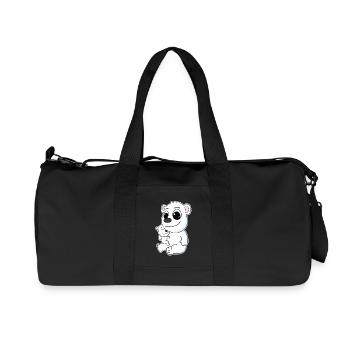 Famille d’ours polaires - Ours polaire avec bébé - Motif d’ours polaire - Sac de sport en toile recyclée Stanley/Stella - noir - Devant
