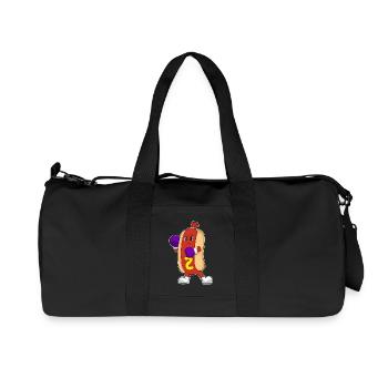 Hot Dog Boxer Gants de boxe Boxe - Sac de sport en toile recyclée Stanley/Stella - noir - Devant