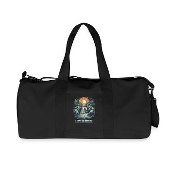 Sortons : nature en plein air et randonnée - Sac de sport en toile recyclée Stanley/Stella - noir - Devant