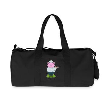 Pork Cook Meat Cooking - Recycled Canvas Sports Bag by Stanley/Stella - black - Front