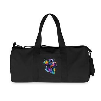 Labrador - Recycled Canvas Sports Bag by Stanley/Stella - black - Front