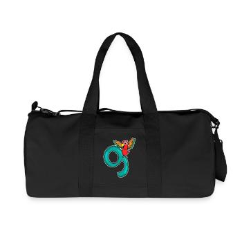 9 Birthday 9 years old with animal motif - nine - Recycled Canvas Sports Bag by Stanley/Stella - black - Front