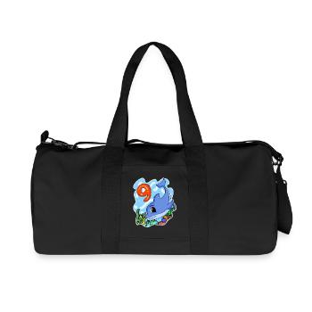 9th Birthday Motif Dolphin - Nine Years Old - Recycled Canvas Sports Bag by Stanley/Stella - black - Front