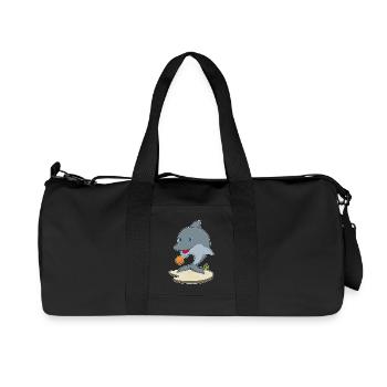 Dolphin Basketball Player Basketball - Sac de sport en toile recyclée Stanley/Stella - noir - Devant