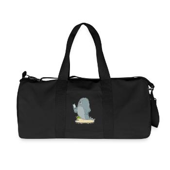 Seal Smartphone - Recycled Canvas Sports Bag by Stanley/Stella - black - Front