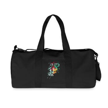 Splash skater Skateboard - Sac de sport en toile recyclée Stanley/Stella - noir - Devant
