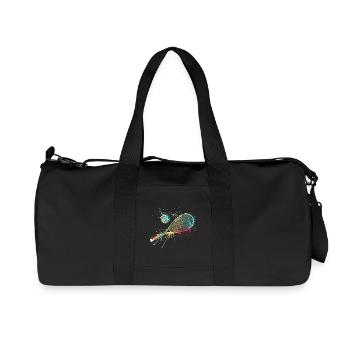 Splash art Squash sports for squash racket - Recycled Canvas Sports Bag by Stanley/Stella - black - Front