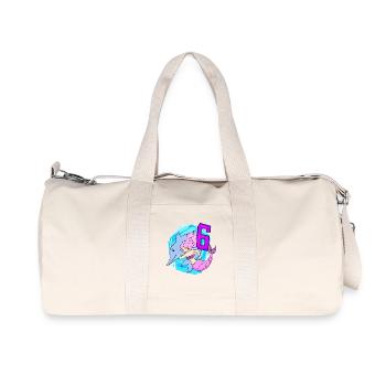 Girl - 6th Birthday Mermaid - Daughter - Recycled Canvas Sports Bag by Stanley/Stella - natural - Front