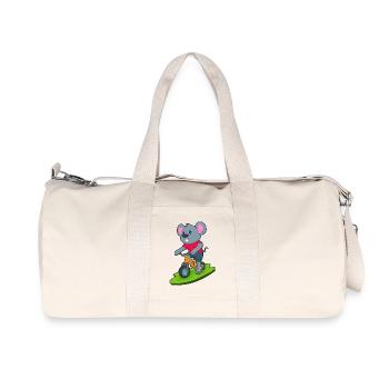 Vélo souris - Sac de sport en toile recyclée Stanley/Stella - blanc naturel - Devant