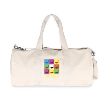 Team Skorpion - Recycelte Canvas-Sporttasche von Stanley/Stella - Naturweiß - Vorne