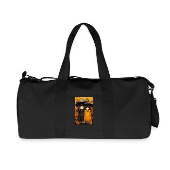 Amitié sous le parapluie anime girl - Sac de sport en toile recyclée Stanley/Stella - noir - Devant