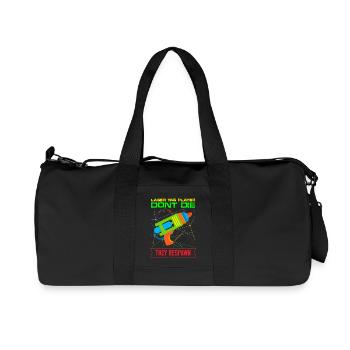 Laser Tag player Don't Die They Respawn - Recycled Canvas Sports Bag by Stanley/Stella - black - Front
