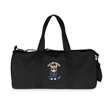Got Swag Katze mit Sonnenbrille - Recycelte Canvas-Sporttasche von Stanley/Stella - Schwarz - Vorne