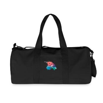 Splash Art Pingouin Pingouin Emperor Penguin - Sac de sport en toile recyclée Stanley/Stella - noir - Devant