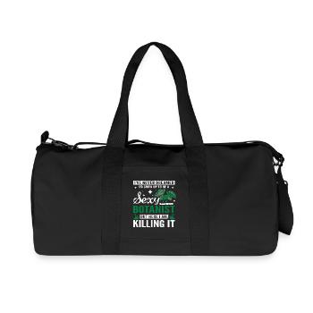 funny sexy botanist - Recycelte Canvas-Sporttasche von Stanley/Stella - Schwarz - Vorne