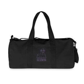 Leseratte Silhouette - Für Bücherwürmer und - Recycelte Canvas-Sporttasche von Stanley/Stella - Schwarz - Vorne