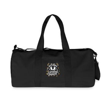 Pregnancy Autumn's sweetest blessing - Recycled Canvas Sports Bag by Stanley/Stella - black - Front