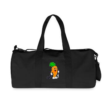 Carrot Firefighter Fire Hose Fire Brigade - Recycled Canvas Sports Bag by Stanley/Stella - black - Front