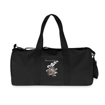 Bevor du fragst Nein lustiges Spaß Vogel Geschenk - Recycelte Canvas-Sporttasche von Stanley/Stella - Schwarz - Vorne