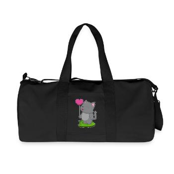 Ballon Chat - Sac de sport en toile recyclée Stanley/Stella - noir - Devant